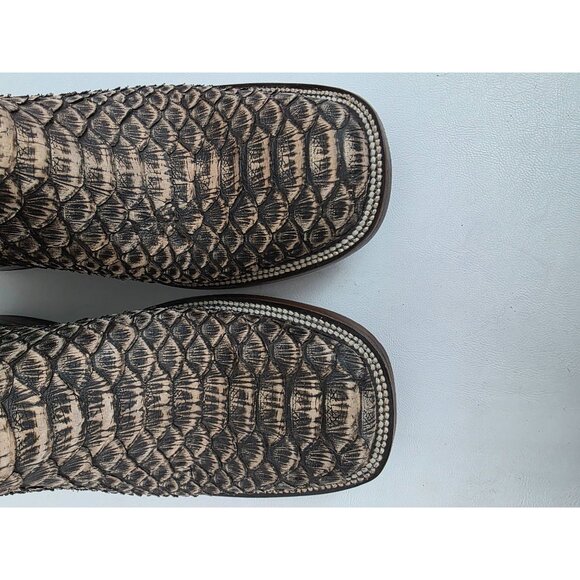 New Mens Python Snake Skin Custom Handmade Cowboy Boots Size 10.5-11 Western - Picture 9 of 13